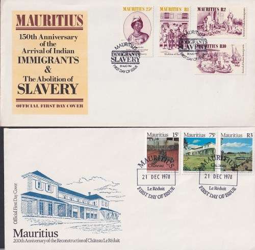 MAURITIUS - a good selection of 8 clean covers (4 scans)